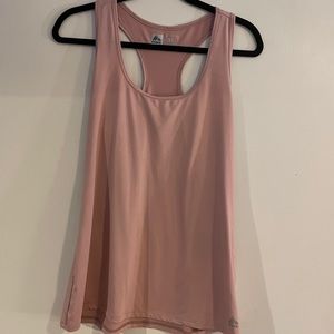 Pink racer back workout tank top